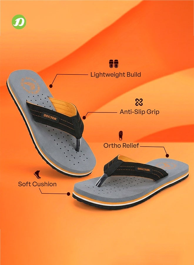 DOCTOR EXTRA SOFT شبشب دكتور إكسترا سوفت رجالي مريح | شبشب خفيف الوزن مضاد للانزلاق للاستخدام اليومي | نعل داخلي مبطن ناعم | شبشب داخلي/خارجي متين ومقاوم للماء D-28 - Image 3